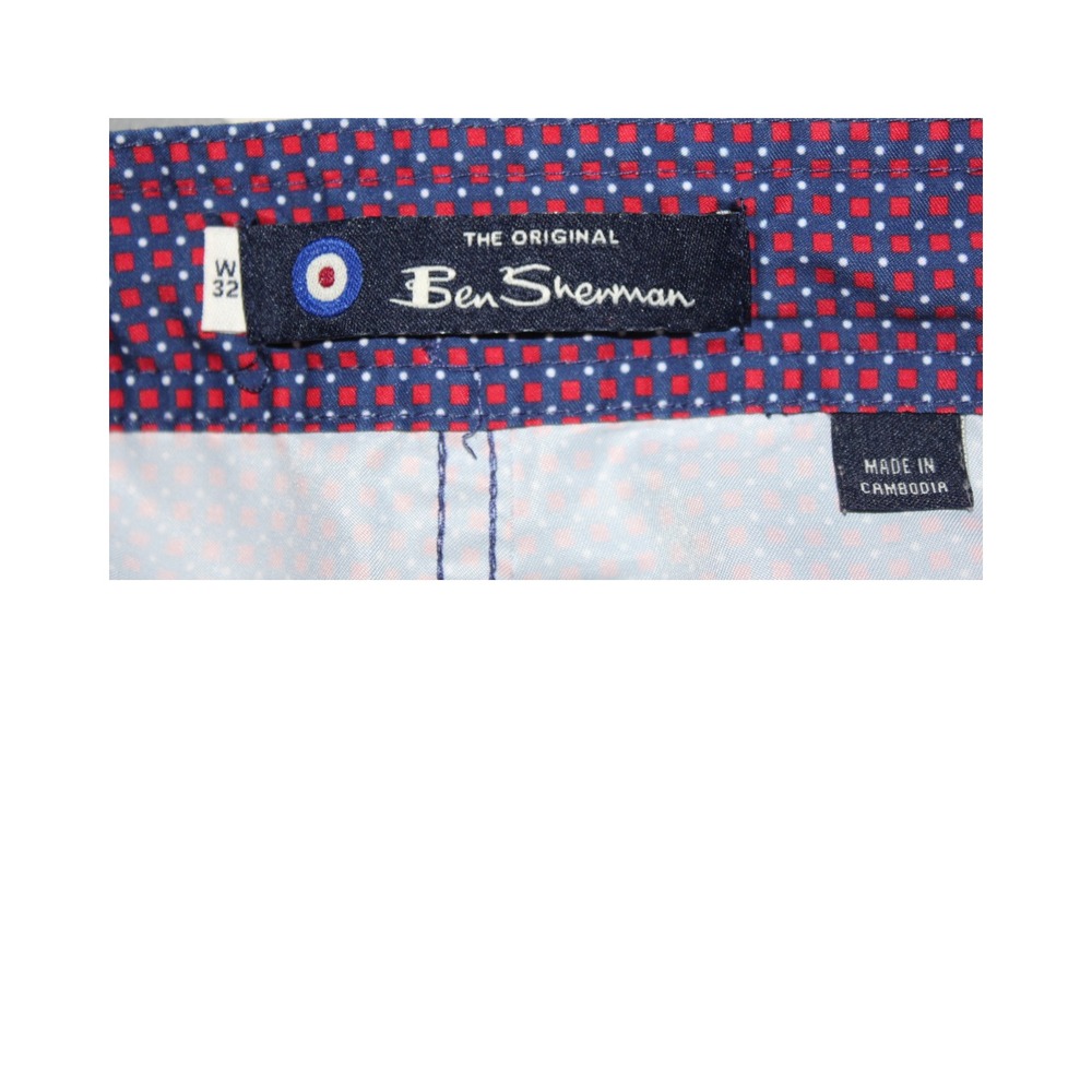 Ben Sherman Swim / Board Shorts | Men's 32 | Navy with Red - Picture 4 of 5